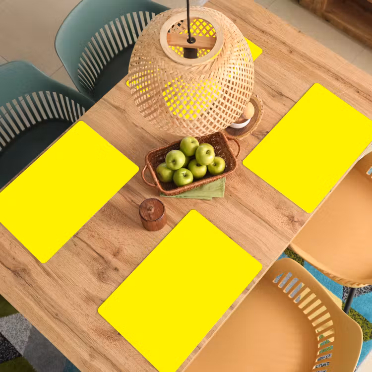 Placemat - 6 stuks - Sunshine - Glow - Geel — 6
