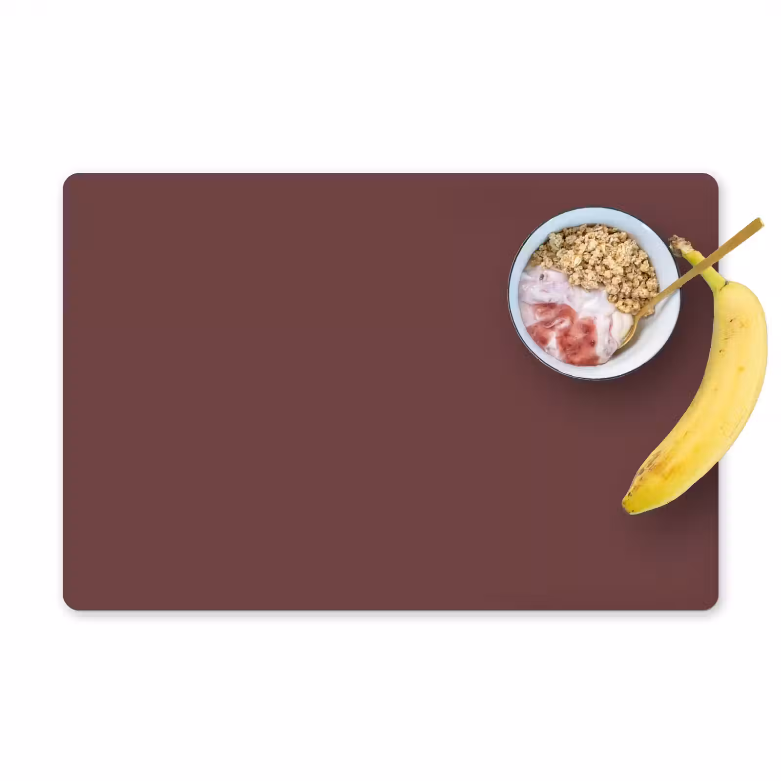 Placemat - 6 stuks - Velvet - Merlot - Rood — 1