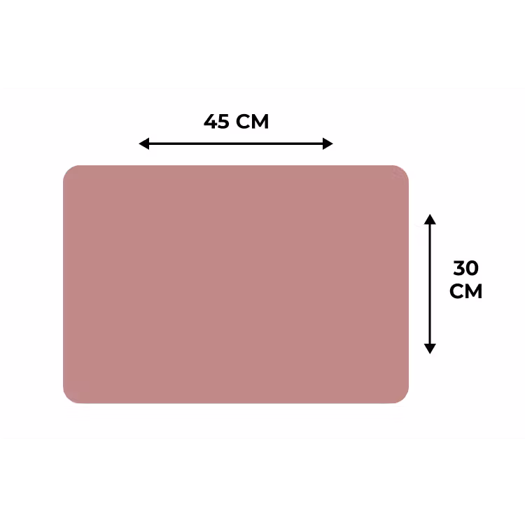 Placemat - 6 stuks - Dusty - Rose - Roze — 3