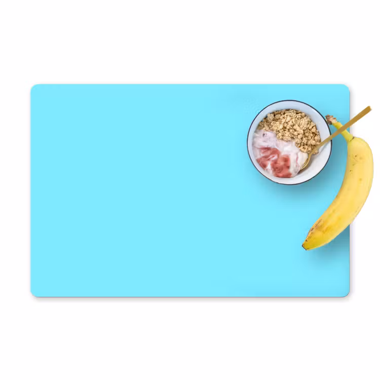 Placemat - 6 stuks - Electric - Cyan - Blauw — 1