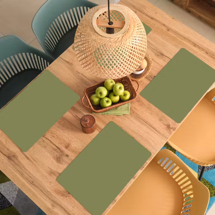 Placemat - 6 stuks - Herbal - Matcha - Groen — 6