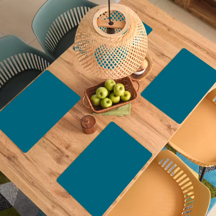 Placemat - 6 stuks - Tropical - Peacock - Blauw — 6