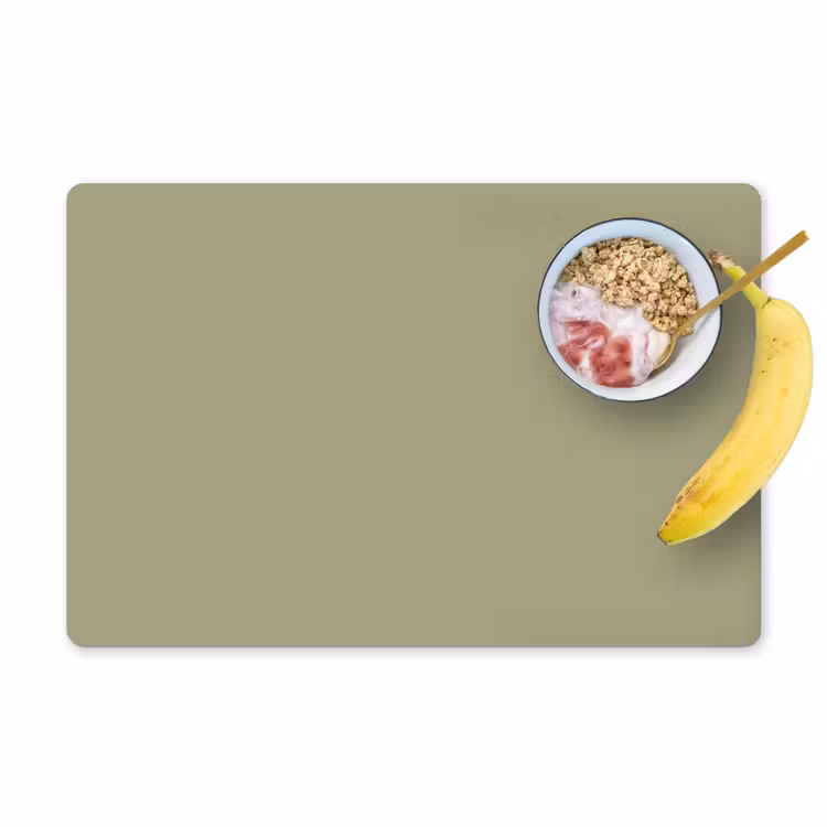 Placemat - 6 stuks - Vintage - Sage - Groen — 1