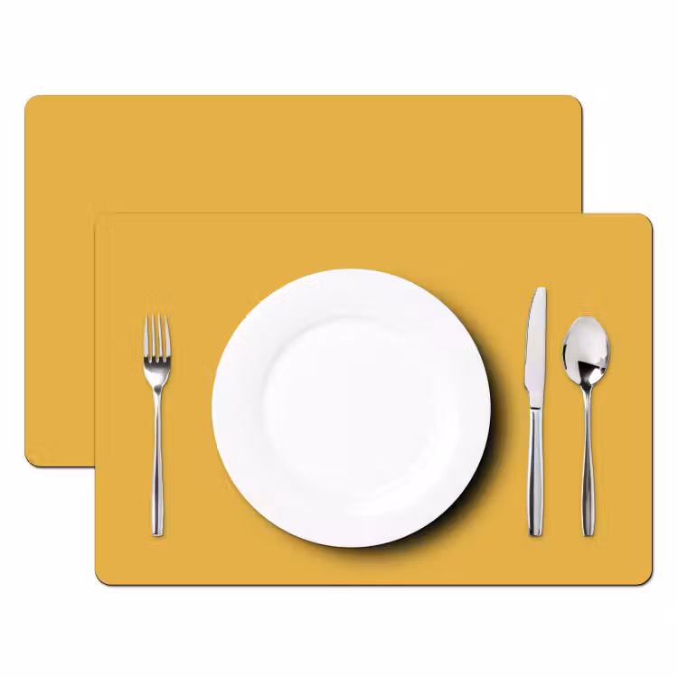 Placemat - 6 stuks - Joyful - Mustard - Geel — 2