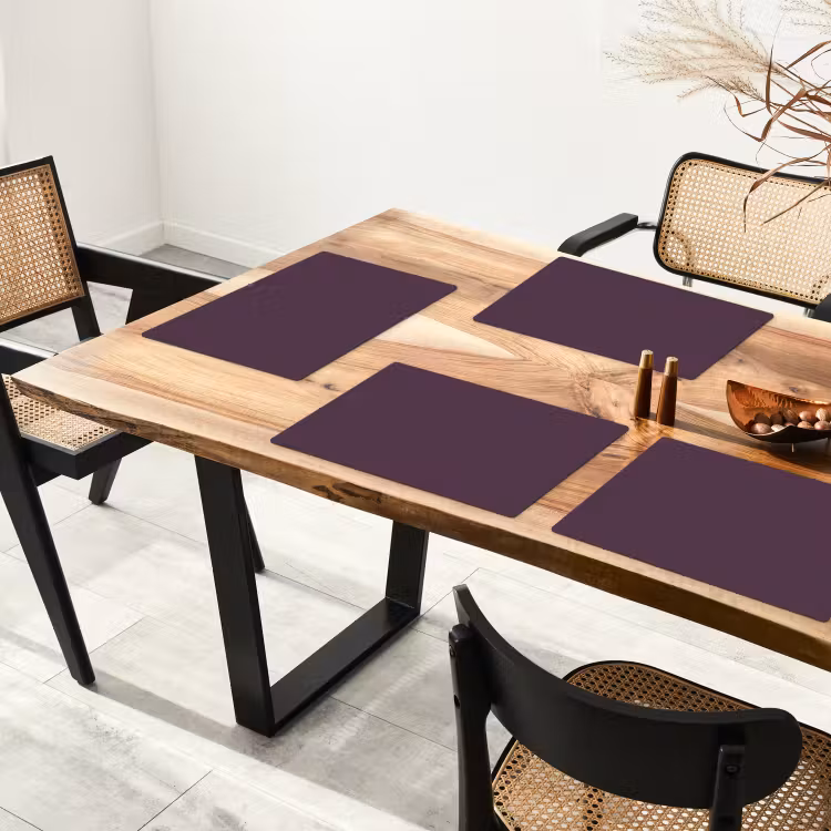 Placemat - 6 stuks - Midnight - Plum - Paars — 5