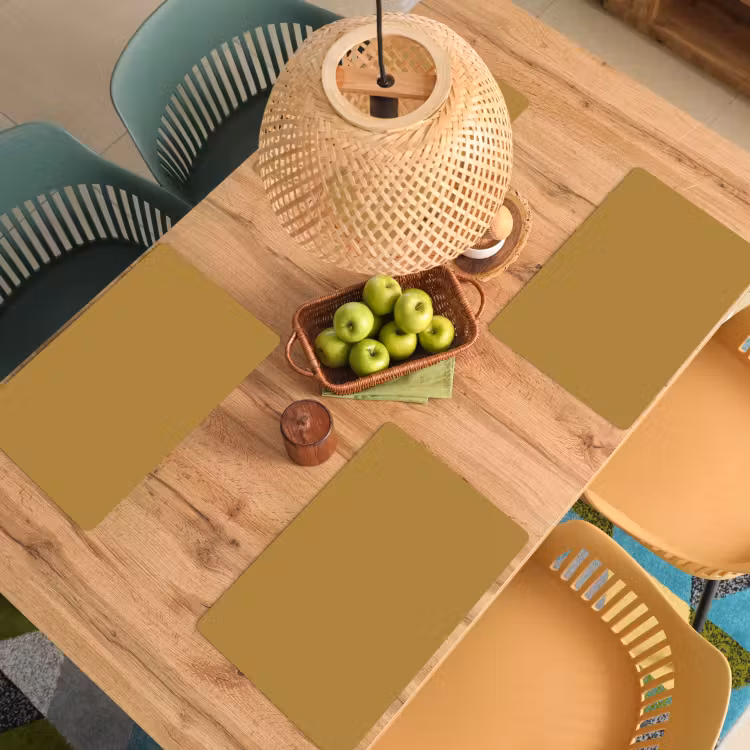 Placemat - 6 stuks - Rhythmic - Ochre - Geel — 6