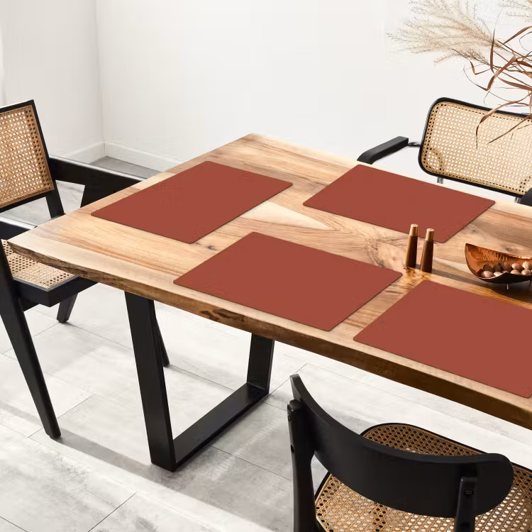 Placemat - 6 stuks - Rustic - Terracotta - Oranje — 5