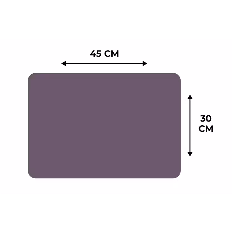 Placemat - 6 stuks - Velvet - Aubergine - Paars — 3
