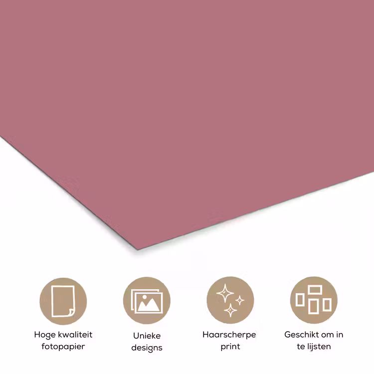 Poster - Antique - Mauve - Roze — 5
