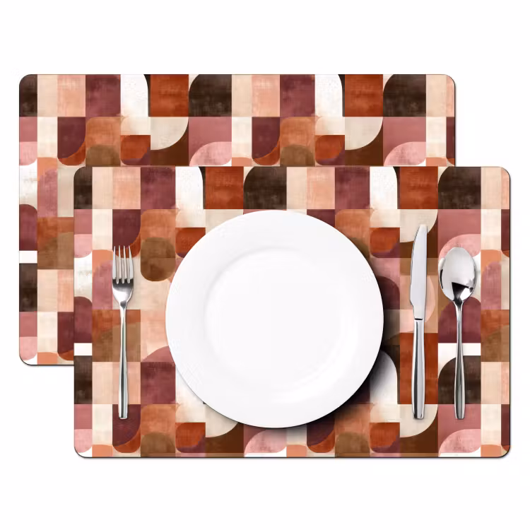 Placemat - 6 stuks - Geometrie - Modern - Retro — 2
