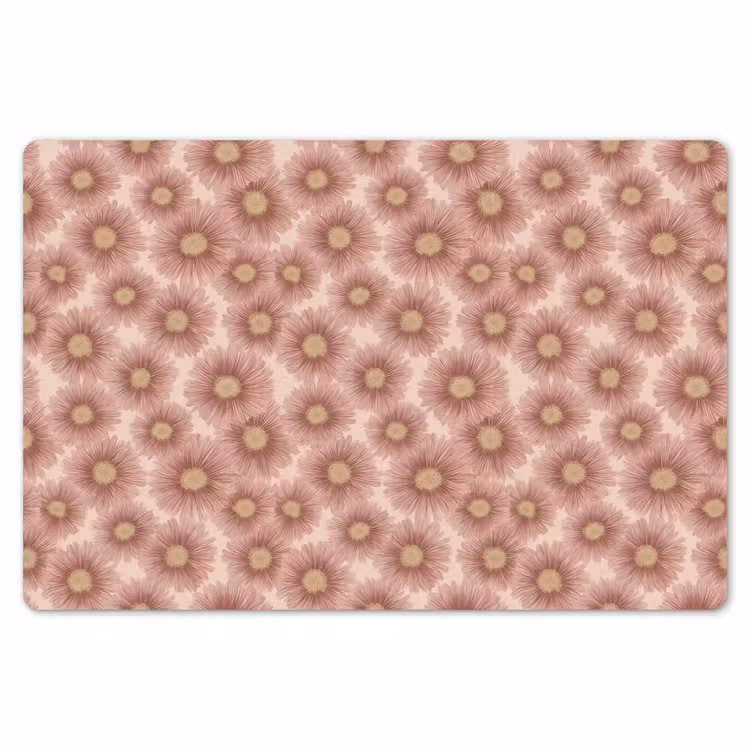 Placemat - 6 stuks - Gerbera - Bloemen - Roze — 7