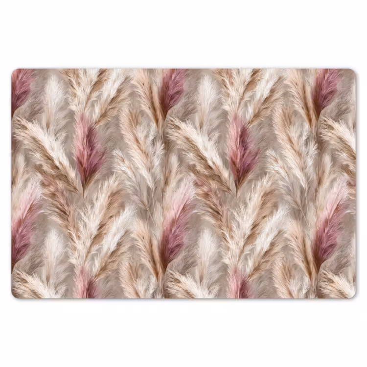 Placemat - 6 stuks - Pampasgras - Pluizig - Kleurrijk — 7