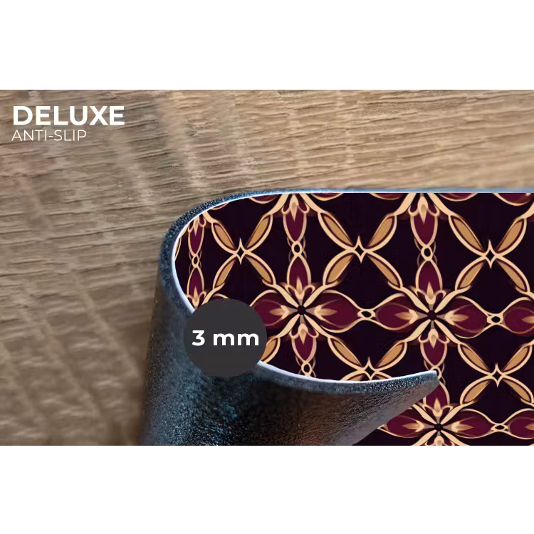 Placemat - 6 stuks - Symmetrisch - Tegel - Burgundy — 4