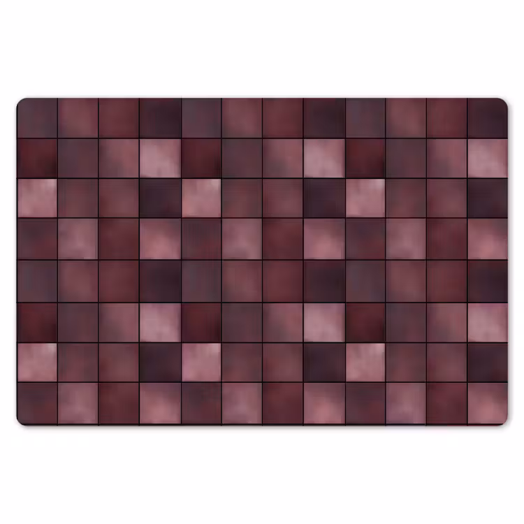Placemat - 6 stuks - Vierkant - Tegel - Patroon - Paars — 7