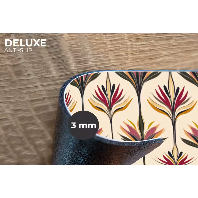 Placemat - 6 stuks - Waaier - Motief - Kleurrijk — 4