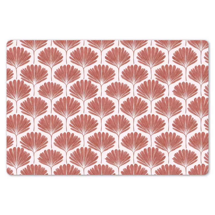 Placemat - 6 stuks - Waaier - Motief - Terra — 7