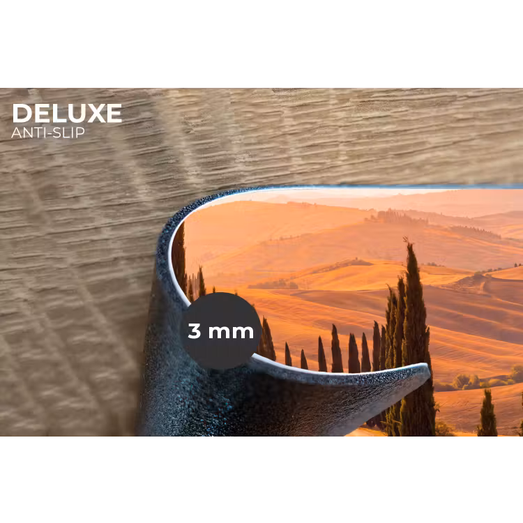 Placemat - 6 stuks - Landschap - Weg - Bomen - Natuur - Goud — 4