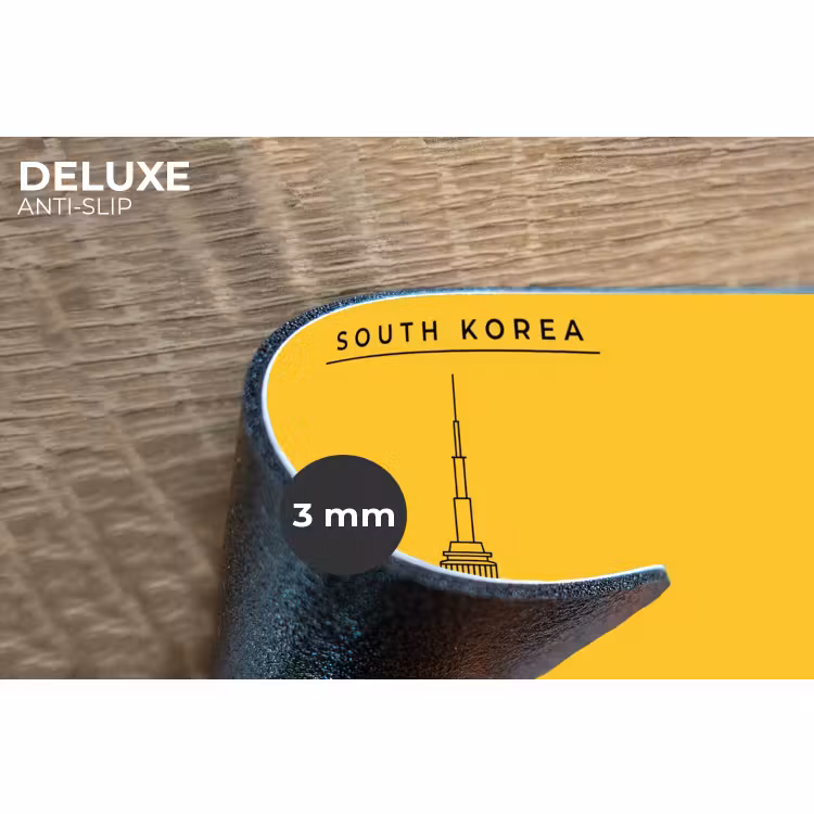 Placemat - 6 stuks - Toren - Seoul - Architectuur - Minimalistisch - Geel — 4
