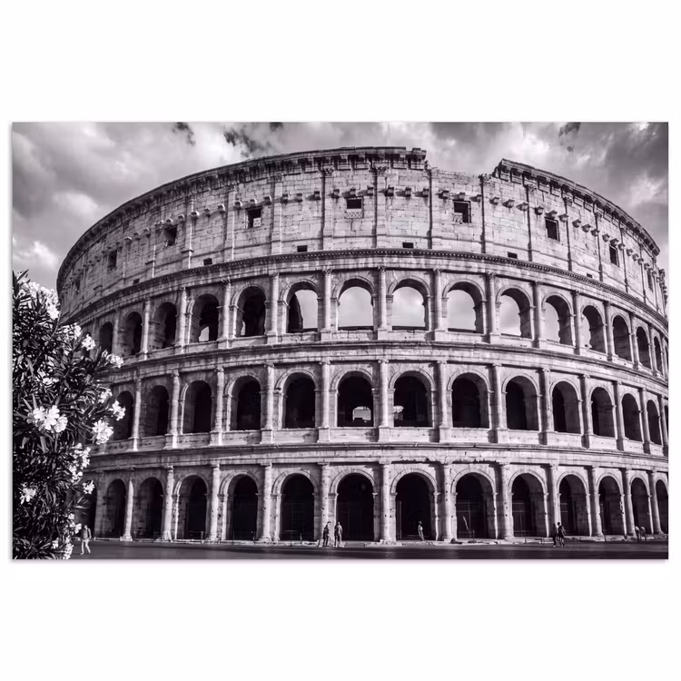 Poster - Architectuur - Colosseum - Rome - Historisch - Zwart-wit — 1