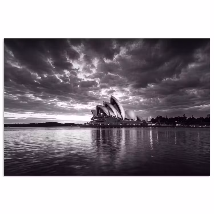 Poster - Architectuur - Water - Stad - Modern - Zwart-wit — 1