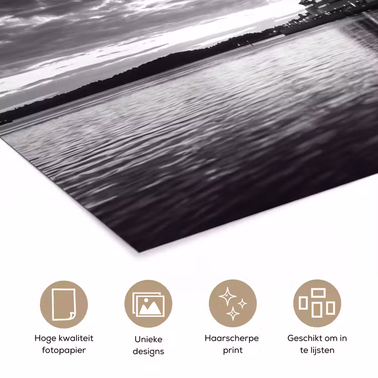 Poster - Architectuur - Water - Stad - Modern - Zwart-wit — 5