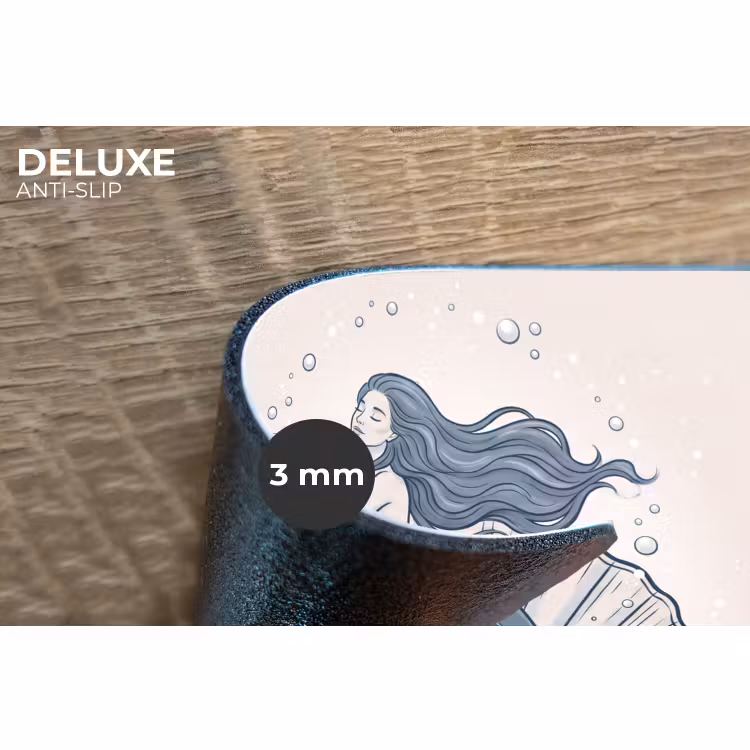 Placemat - 6 stuks - Zeemeermin - Schelp - Zee - Fantasie - Blauw — 4