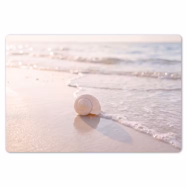 Placemat - 6 stuks - Zeeschelp - Strand - Zee - Natuur - Beige — 7