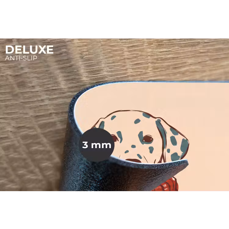 Placemat - 6 stuks - Hond - Trui - Winter - Dieren - Rood — 4