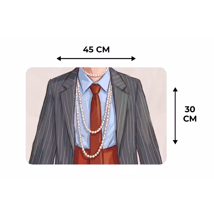 Placemat - 6 stuks - Kleding - Strik - Parels - Klassiek - Mode — 3