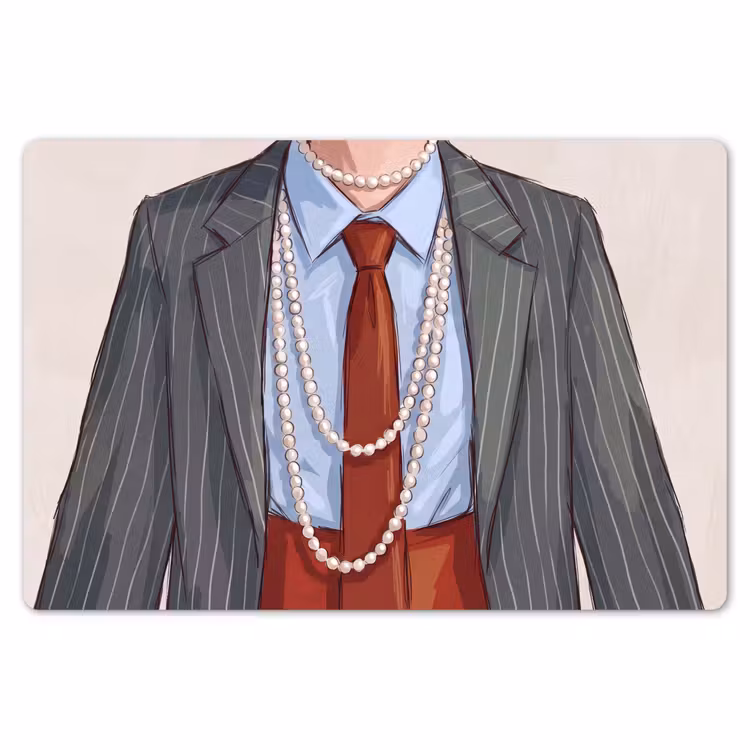 Placemat - 6 stuks - Kleding - Strik - Parels - Klassiek - Mode — 7