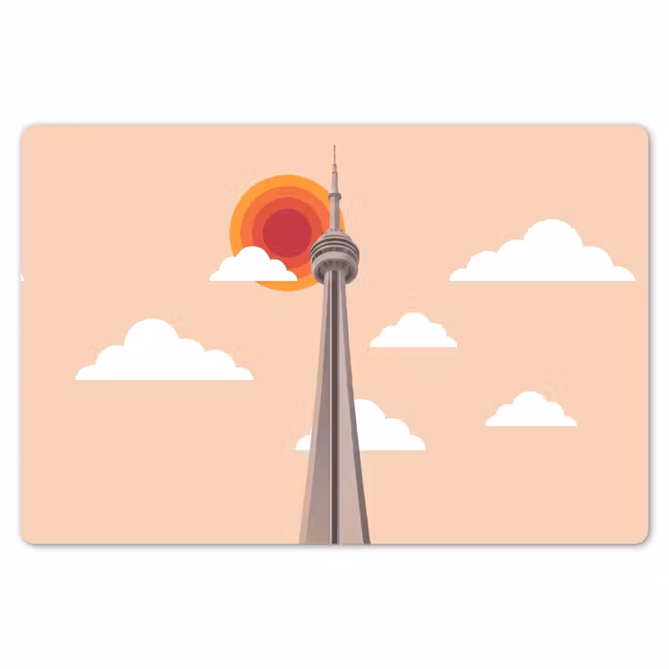 Placemat - 6 stuks - Stad - Gebouw - Architectuur - Retro - Oranje — 7