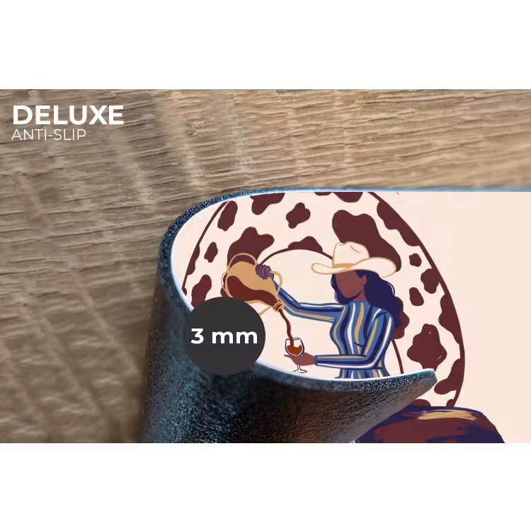Placemat - 6 stuks - Mensen - Dieren - Cowboy - Abstract - Kleurrijk — 4