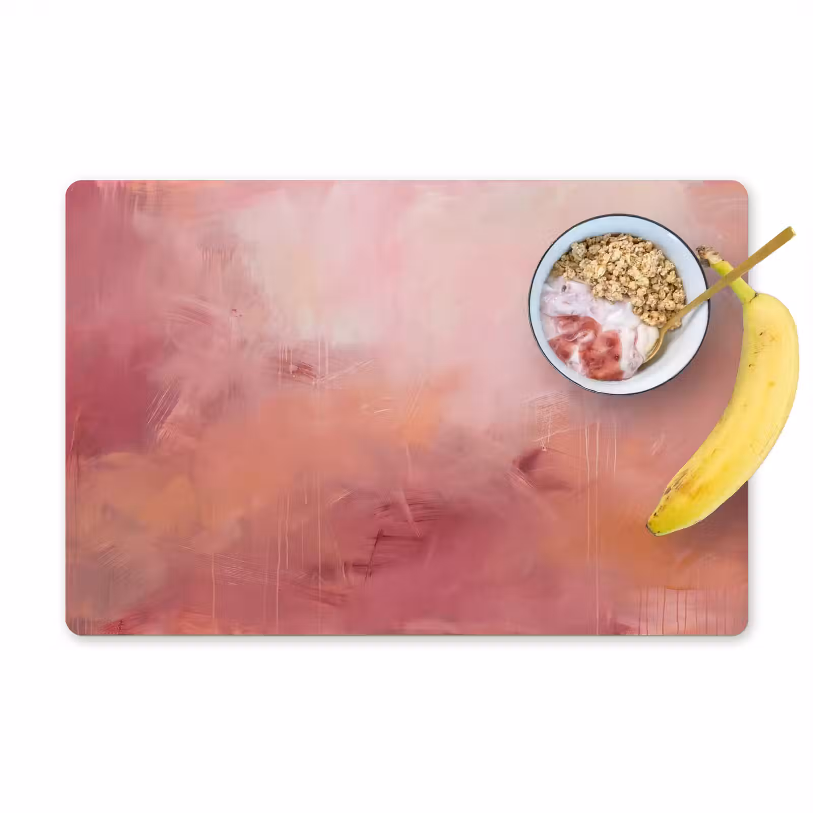 Placemat - 6 stuks - Kunst - Vloeiend - Pastel - Abstract — 1