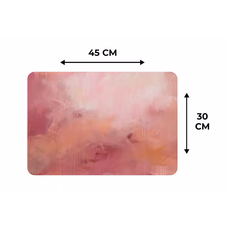 Placemat - 6 stuks - Kunst - Vloeiend - Pastel - Abstract — 3
