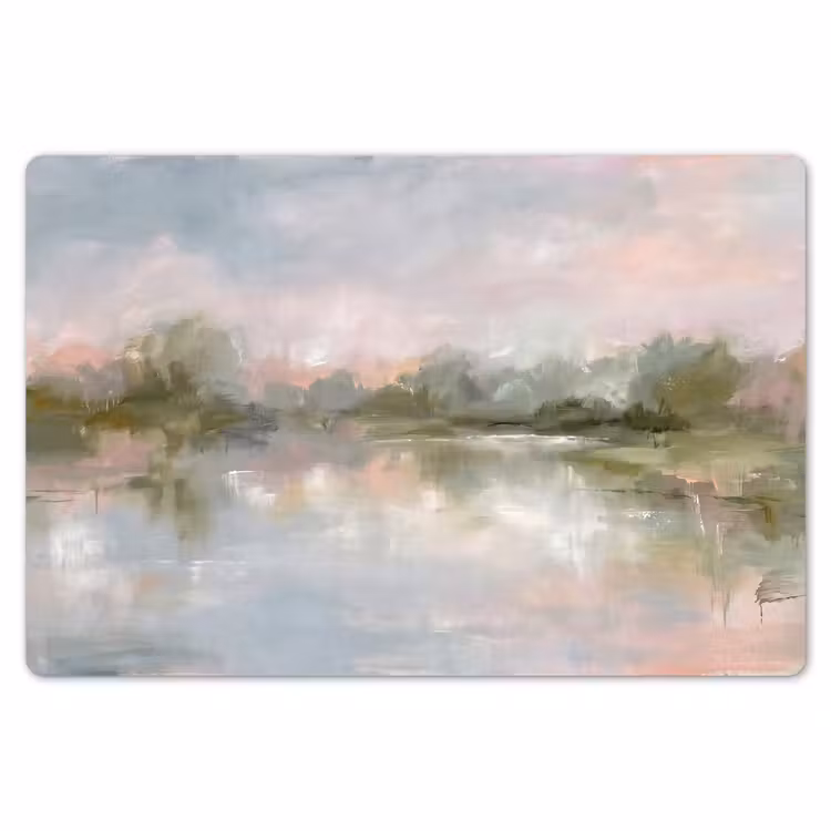 Placemat - 6 stuks - Natuur - Landschap - Abstract - Water - Groen — 7