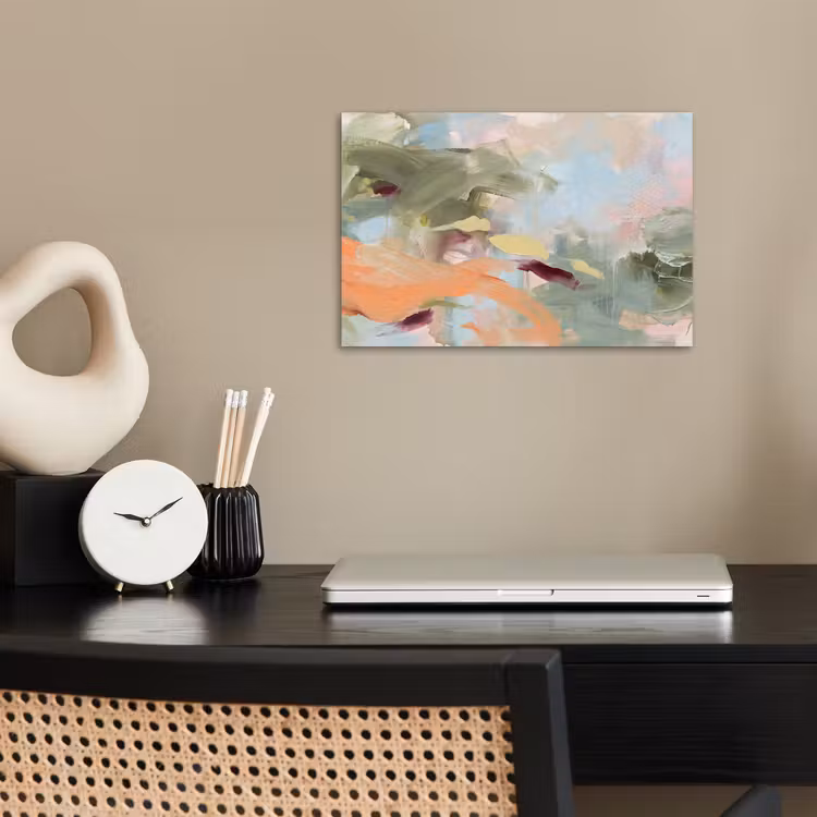 Poster - Abstract - Borstelstreken - Kunst - Modern - Pastel — 2