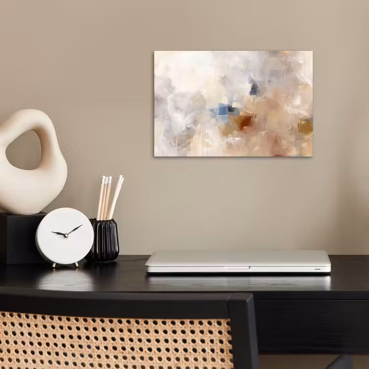 Poster - Abstract - Borstelstreken - Modern - Beige - Kunst — 2