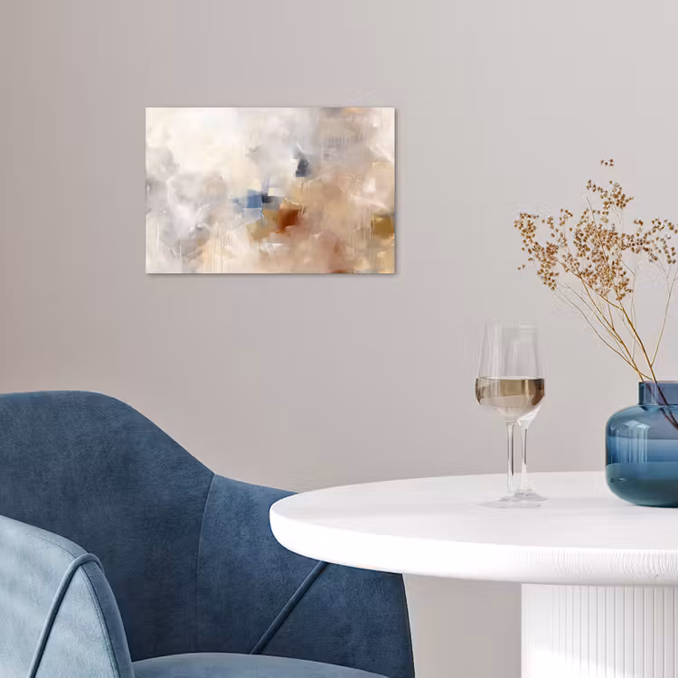 Poster - Abstract - Borstelstreken - Modern - Beige - Kunst — 4
