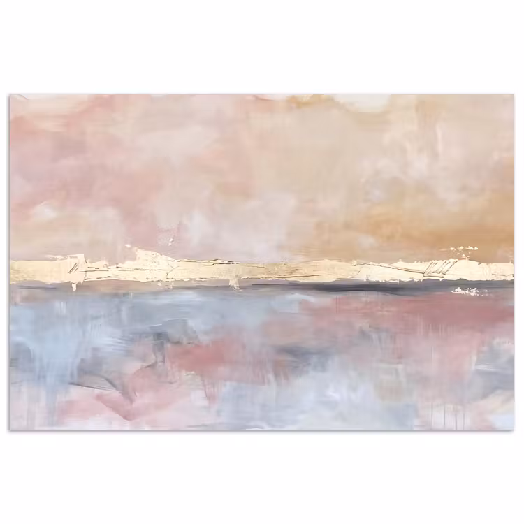 Poster - Abstract - Horizontaal - Kunst - Roze - Goud — 1