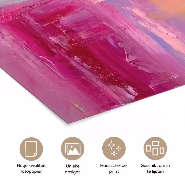 Poster - Abstract - Kleuren - Modern - Roze — 5
