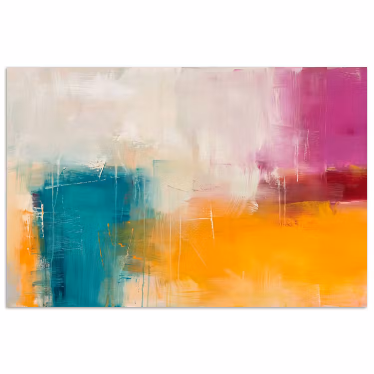 Poster - Abstract - Kleurrijk - Modern - Kunst - Oranje — 1