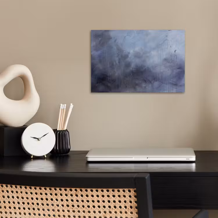 Poster - Abstract - Kwaststreken - Modern - Kunst - Grijs — 2