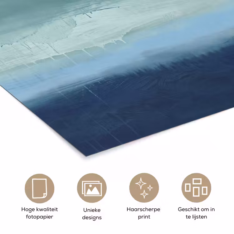 Poster - Abstract - Lagen - Rust - Modern - Blauw — 5