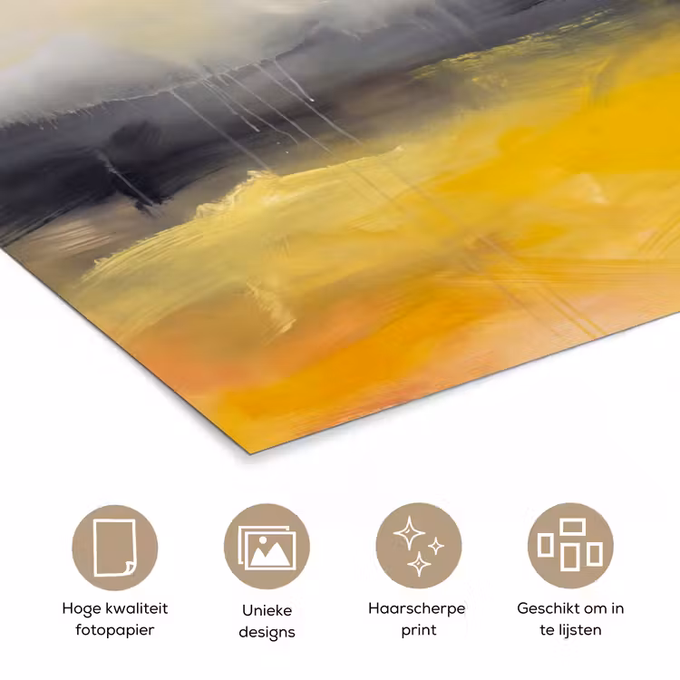 Poster - Abstract - Landschap - Modern - Geel — 5