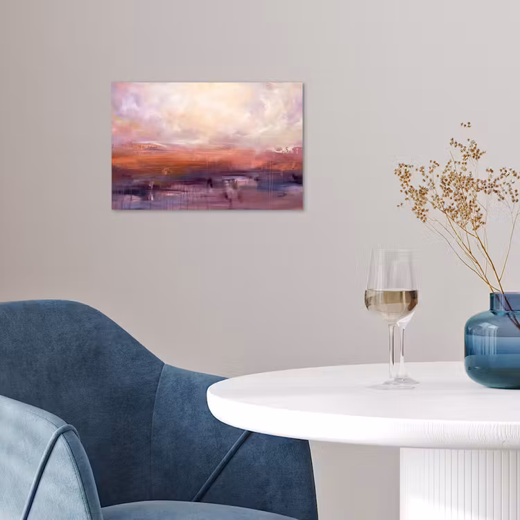 Poster - Abstract - Landschap - Modern - Paars - Oranje — 4
