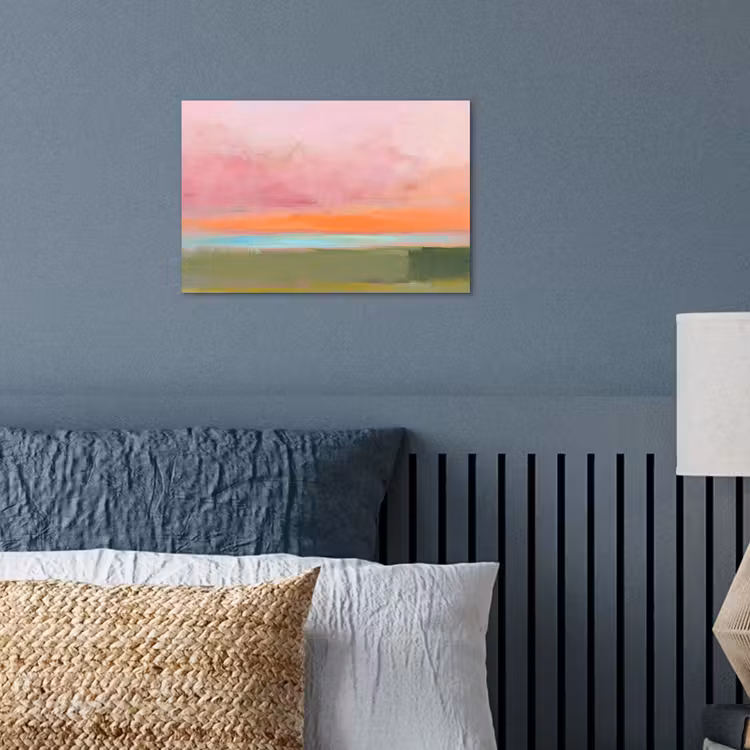 Poster - Abstract - Landschap - Modern - Roze - Oranje — 3