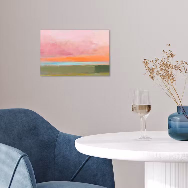 Poster - Abstract - Landschap - Modern - Roze - Oranje — 4