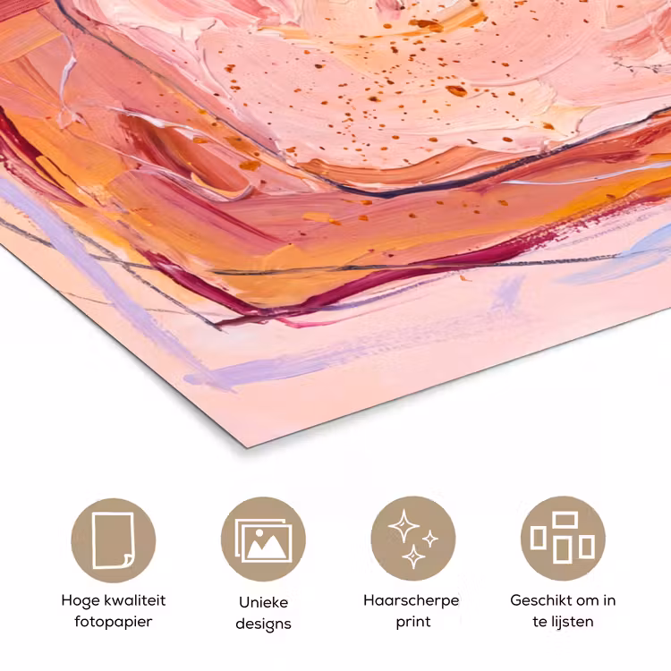 Poster - Abstract - Vormen - Modern - Roze — 5
