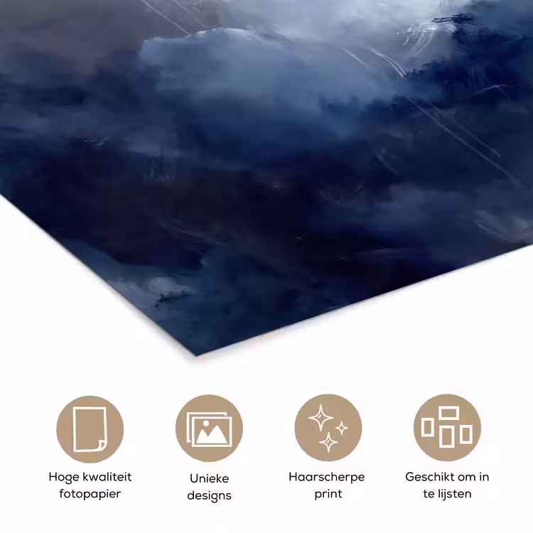 Poster - Abstract - Wolken - Modern - Blauw - Kunst — 5