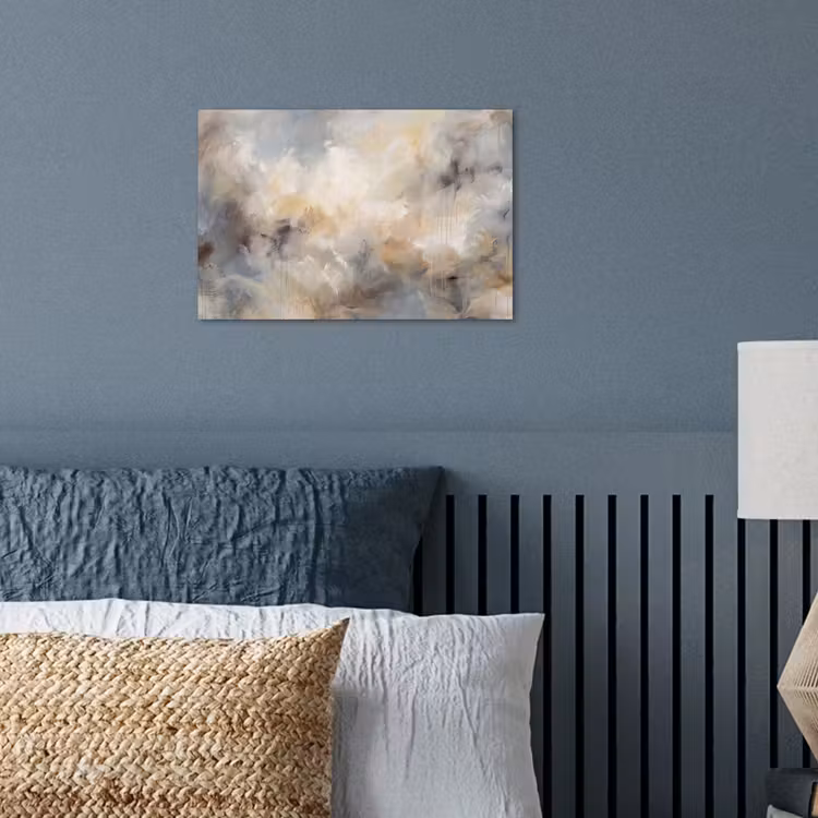 Poster - Abstract - Wolken - Sfeervol - Beige - Grijs — 3